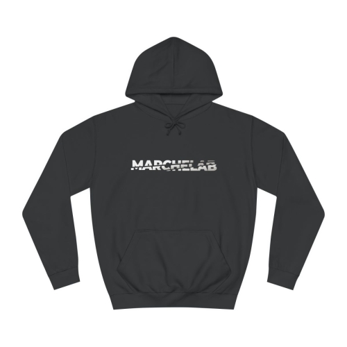 MARCHELAB Sweat à capuche unisexe noir