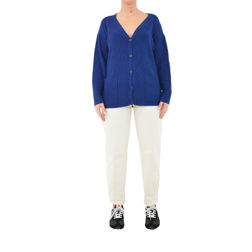 vicolo cardigan donna blu 7022H