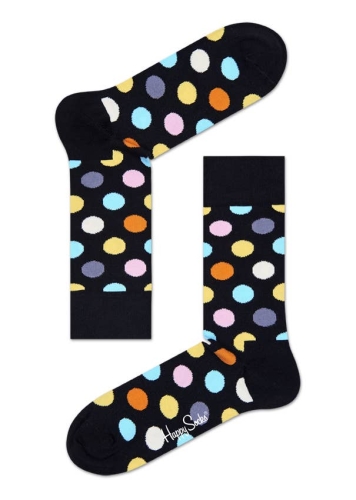 happy socks calzini donna nero BIG DOT SOCK/D