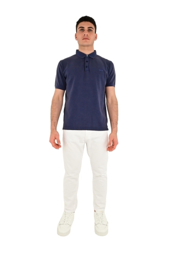 north pole polo uomo blu NX 664