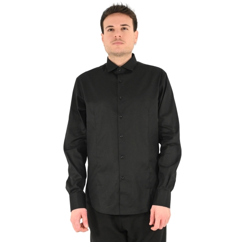 paolo di matteo camicia uomo nero 2396 2723