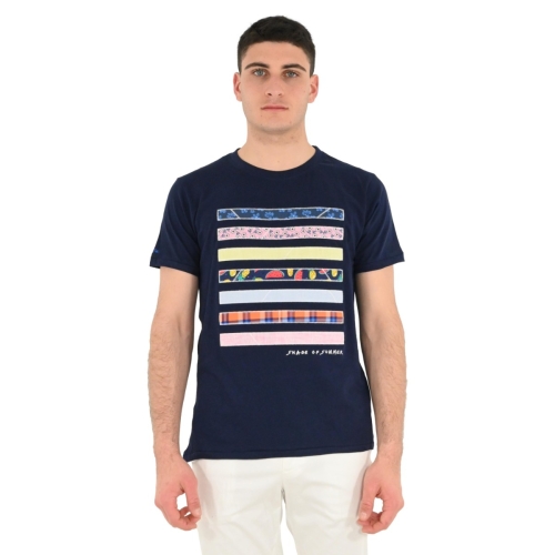 north pole t-shirt uomo blu NPX 732