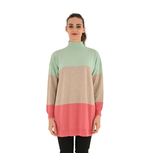 vicolo maglia donna menta beige rosa 22233Z