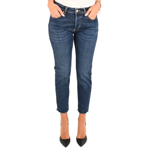 vicolo jeans donna denim scuro DS0221