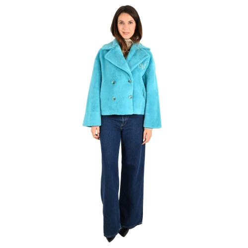 montereggi cappotto donna turchese FW47540 998