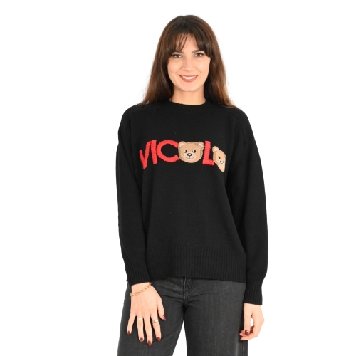 vicolo maglia donna nero 77198S