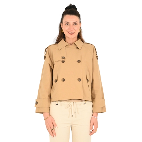 rinascimento trench donna beige CFC0119643003