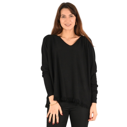 nuova moda maglia donna nero 52024