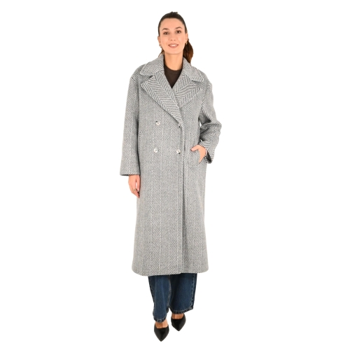 imperial cappotto donna bianco nero KI54IBT