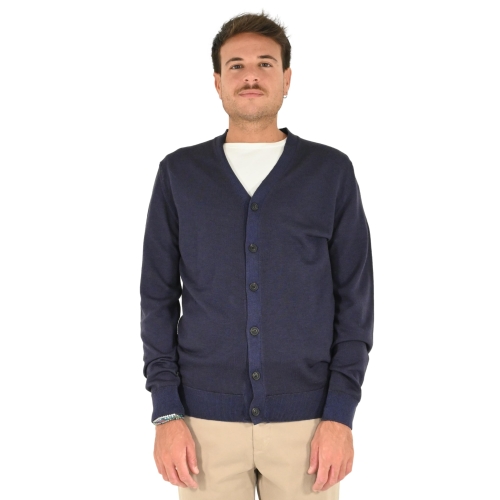 outfit italy cardigan uomo blu radiance F2W4CT00M048