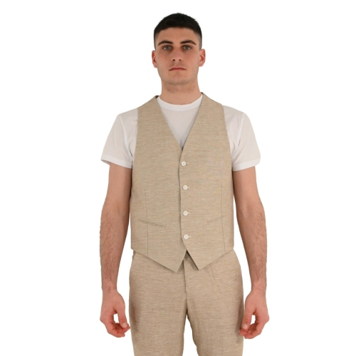 squad2 gilet uomo beige GTS001