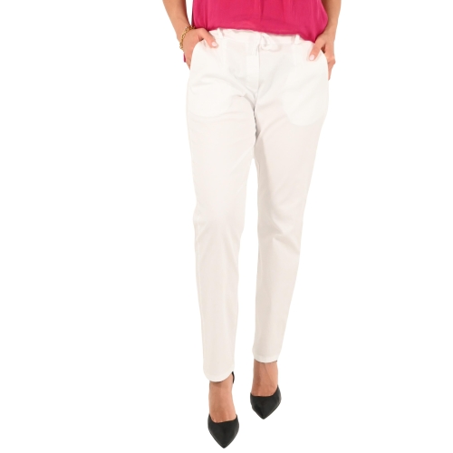 bighet pantalone donna bianco 9585/3985