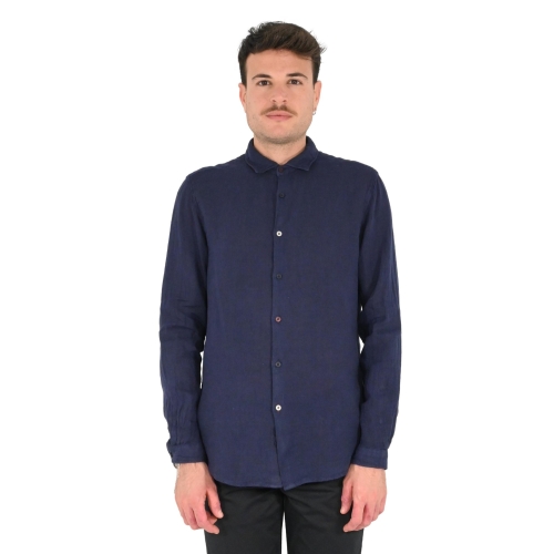 paolo di matteo camicia uomo blu 2177 4002