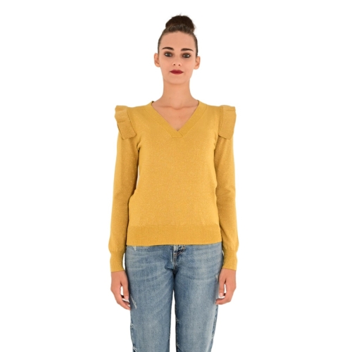 molly bracken maglia donna ocra LA1251AN