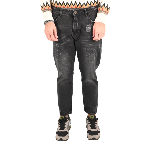 pont denim jeans uomo denim nero YELLOWSTONE