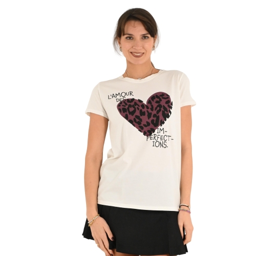 vicolo t-shirt donna bianco RS0145