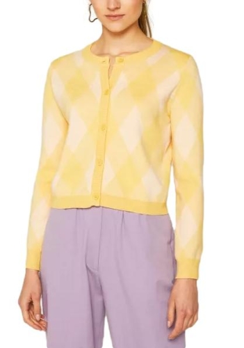 compania fantastica cardigan donna giallo panna 21C/10040