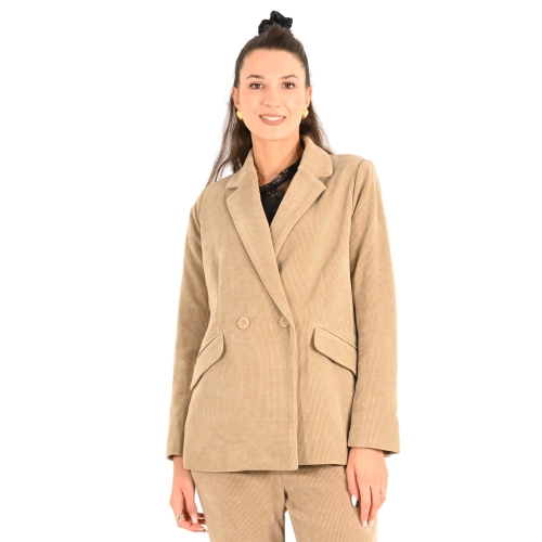 molly bracken giacca donna beige T1322BCN