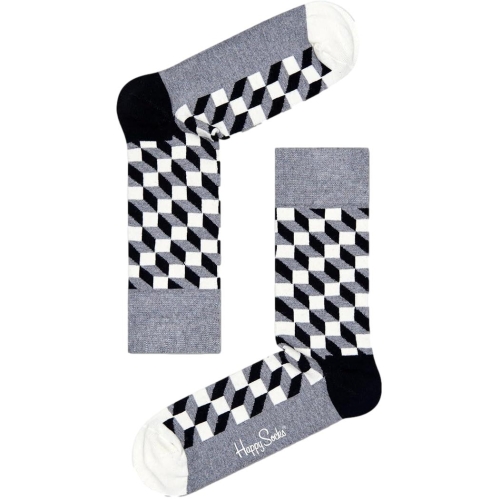 happy socks calzini uomo nero FILLED OPTIC/U