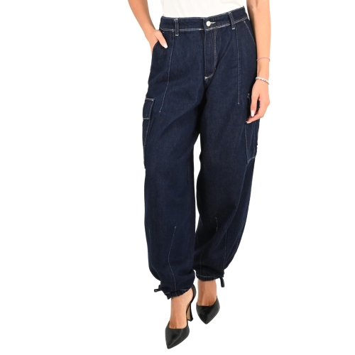 pont denim jeans donna denim scuro G023