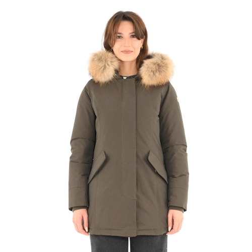 mixture parka donna verde militare G237