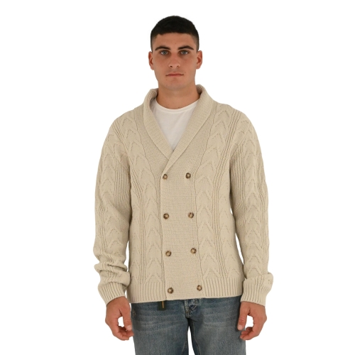 squad2 cardigan uomo avorio MA016