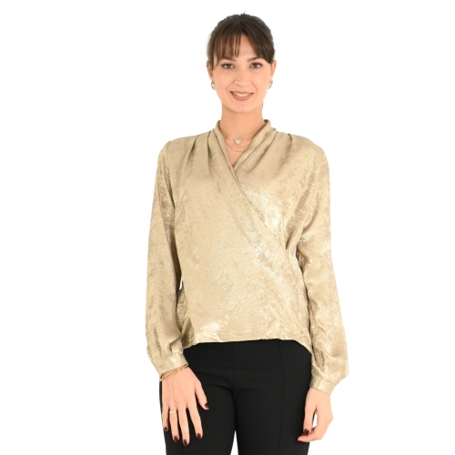 rinascimento blusa donna oro CFC0121735003