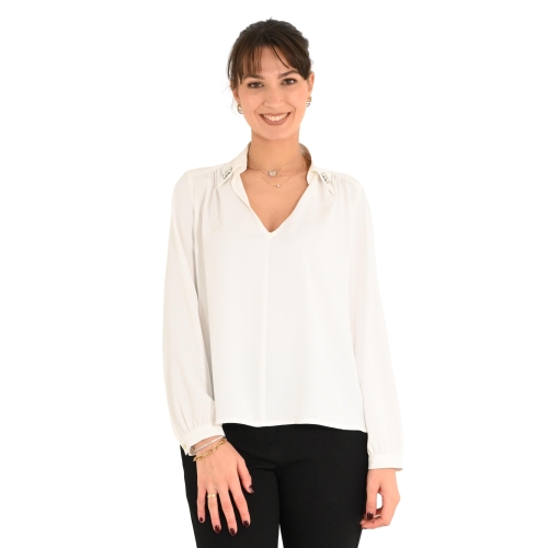 rinascimento blusa donna bianco CFC0121729003