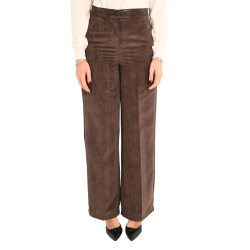 vicolo pantalone donna cioccolato TS1854