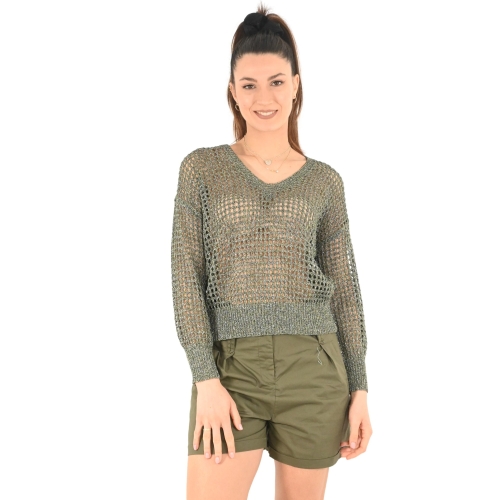 molly bracken maglia donna khaki LA1502CP