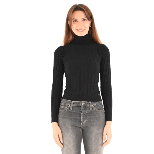 soya knits dolcevita donna nero SK 2439