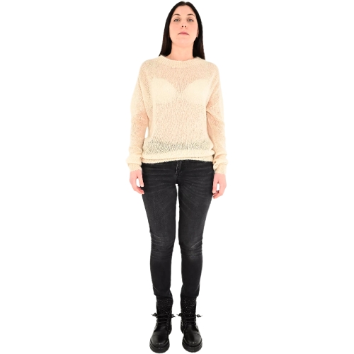 dixie maglia donna avorio M833S075