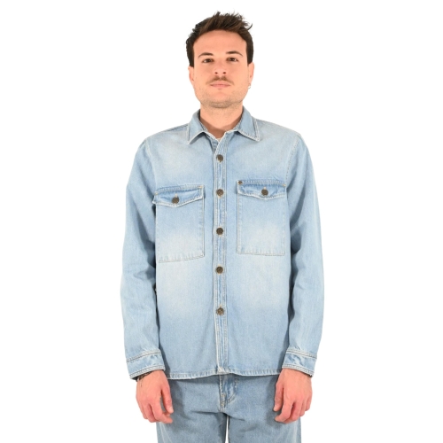 pont denim giubbetto uomo denim chiaro ARDENNE