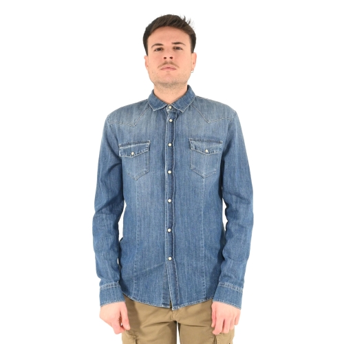 imperial camicia uomo blu denim C5407C002