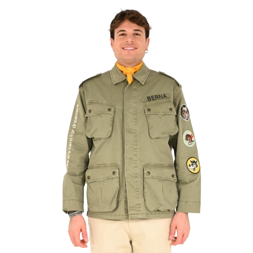 berna giacca uomo verde militare M 251242