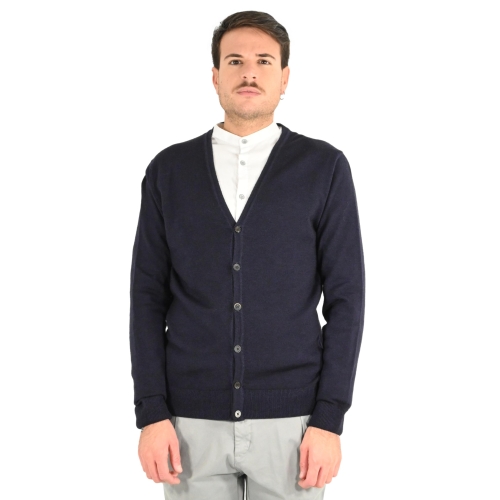 koon cardigan uomo navy MMG110MR02