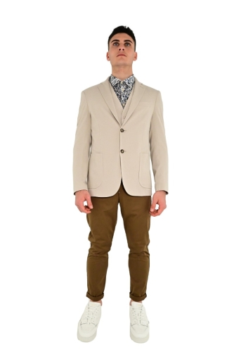 squad2 giacca uomo beige BL017