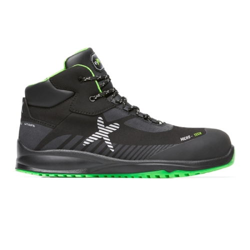 Exena Active FURY S3 ESD SRC BLACK MID A0425V003 Herren Sicherheitsschuhe Schwarz