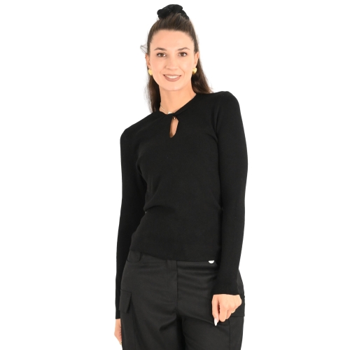 molly bracken maglia donna nero T1920CN