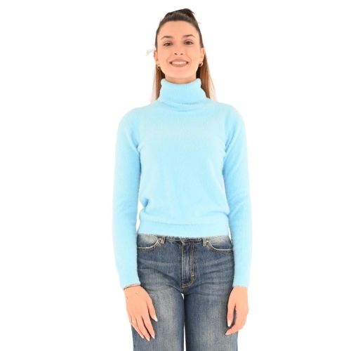 influencer maglia donna celeste H99372