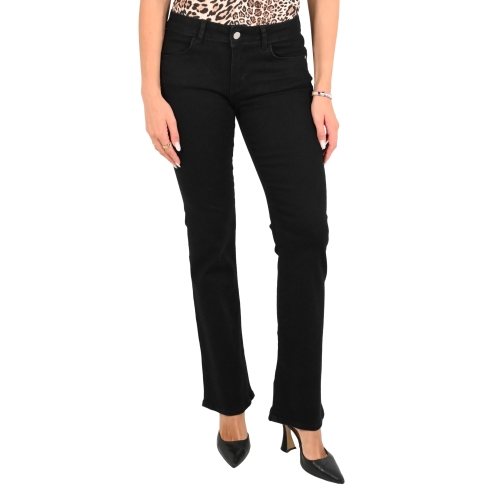 pont denim jeans donna denim nero F003