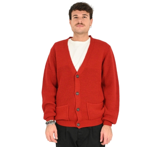 imperial cardigan uomo rosso M3614BEPE