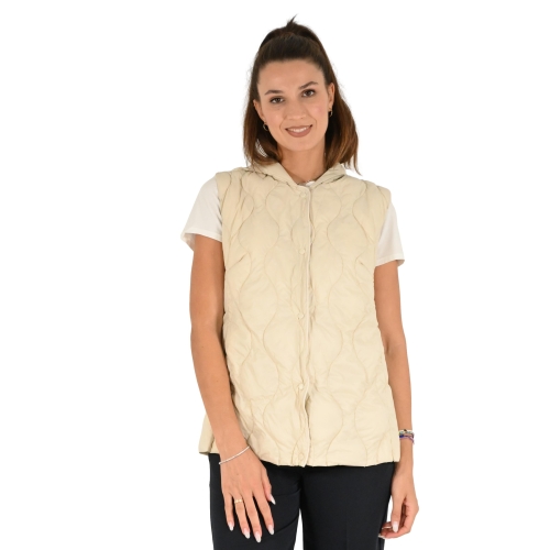 vicolo gilet donna burro TS0052