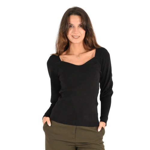 molly bracken maglia donna nero TS134CN