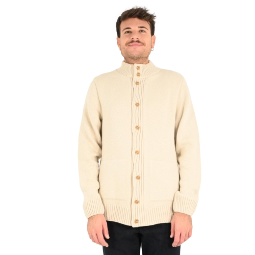 squad2 cardigan uomo avorio MA206