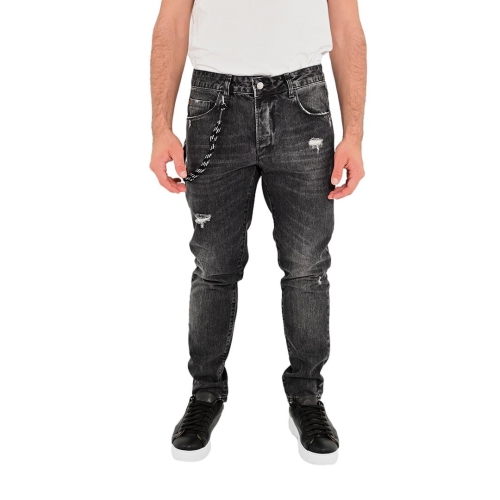 squad2 jeans uomo denim nero JACOB