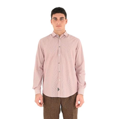 koon camicia uomo rosso bianco ICM182BS21