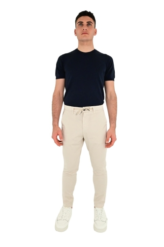 squad2 pantalone uomo beige FOLLESA