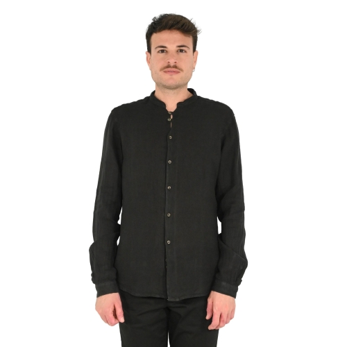 paolo di matteo camicia uomo nero 2099 4002