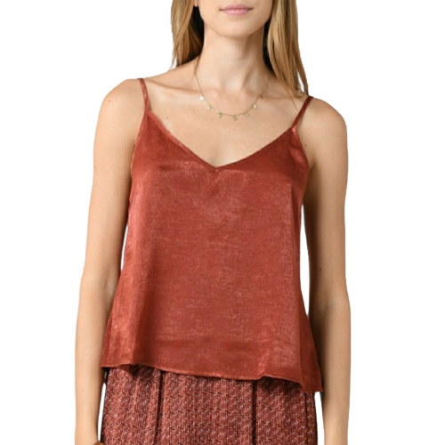 molly bracken top donna rosso mattone G811E21